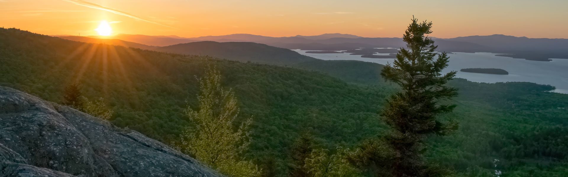 Sunset view from Mt. Major