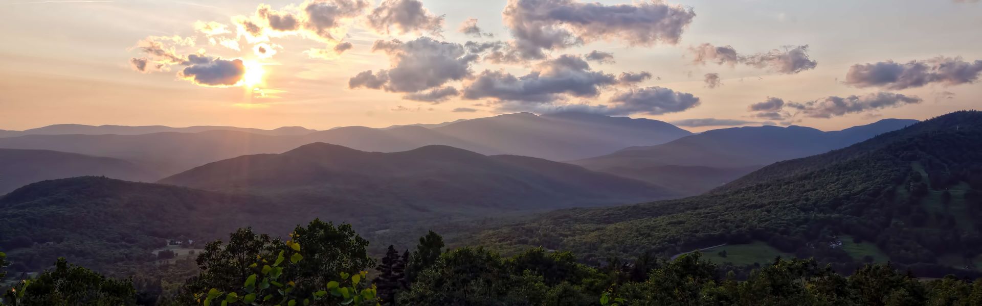 Sunset over Mount Washington